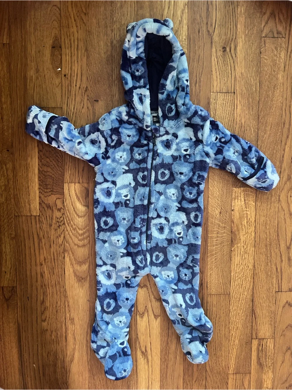 Cozy Blue Fleece Kids One-Piece